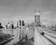 Cars on a cantilever bridge in Jacksonville, Florida poster print.