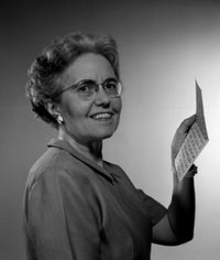 Portrait of a Senior Woman Holding a Letter Poster Print