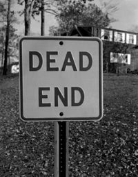 Dead End Sign Poster Print showcasing a unique design.