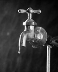 Close-up of a faucet poster print showcasing intricate details.