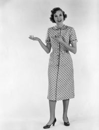 Portrait of a young woman smiling poster print
