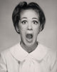 Portrait of a Young Woman Gasping Poster Print on heavy stock paper.