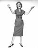 Young Woman Gesturing Poster Print showcasing modern expression