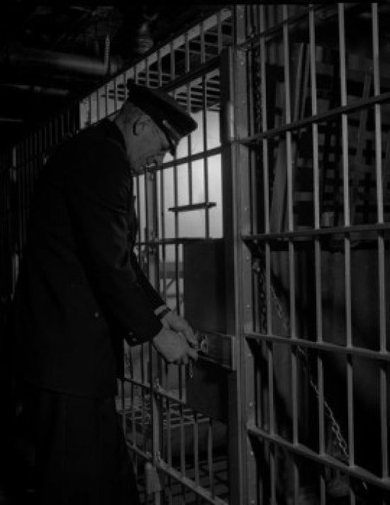 Prison Guard Locking Cell Poster Print - vivid artwork