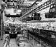 Poster print of cars being assembled in an automobile manufacturing plant in Japan.