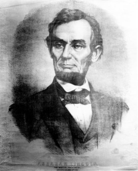 19th Century Portrait of Abraham Lincoln Poster Print