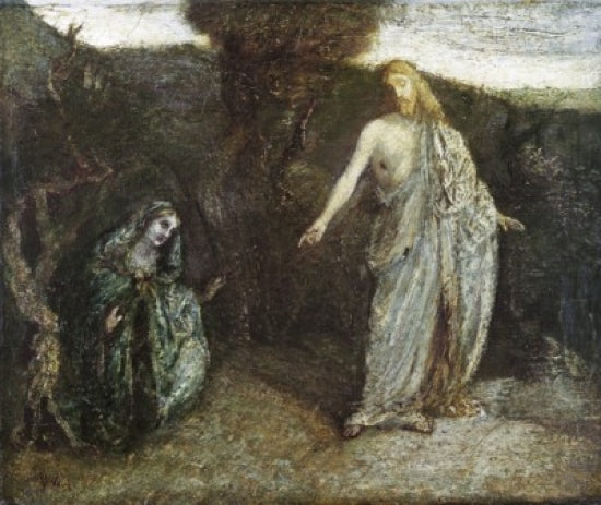 Christ Appearing to Mary Oil on Canvas Poster Print by Albert Pinkham Ryder