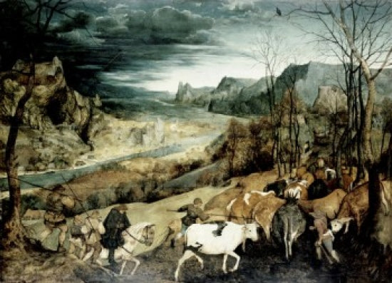 Return of the Herd art print by Pieter Bruegel the Elder, 1565