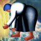 The Farmer's Wife II Fine Art Print by Kasimir Malevich - Oil on Canvas