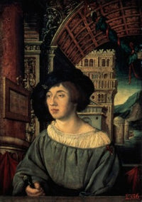 Portrait of a Man Painting by Ambrosius Holbein, Hermitage Museum