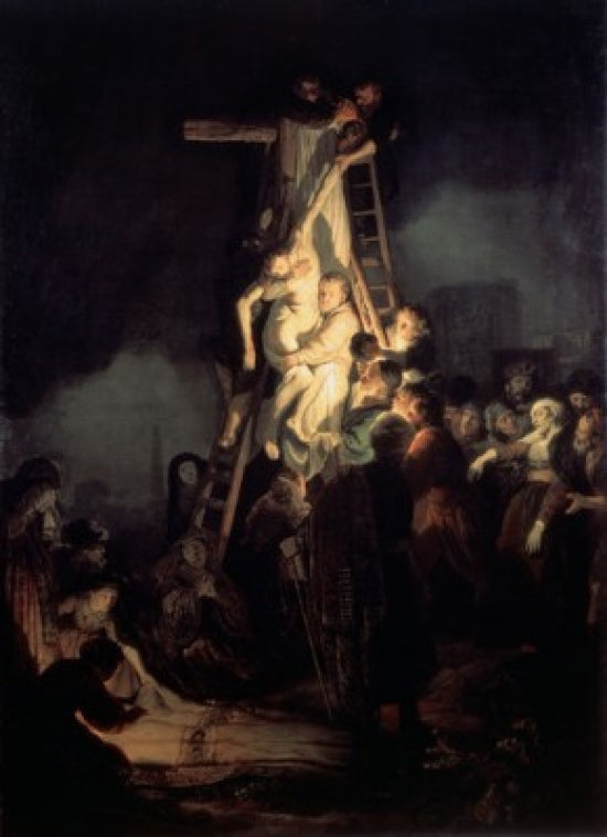 The Descent from the Cross Fine Art Print by Rembrandt - 1634 Oil on Canvas Artwork