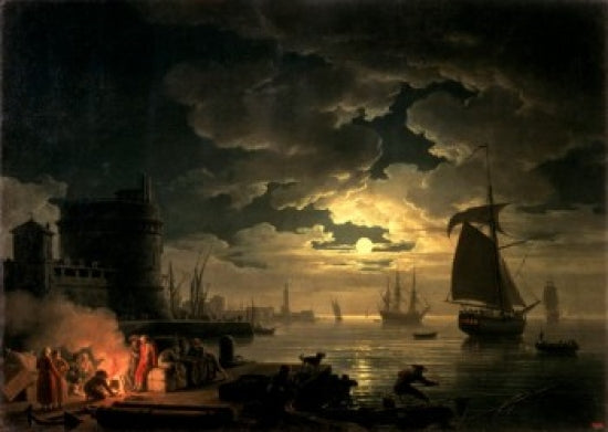 The Harbor of Palermo oil painting print by G. Vernet