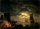 The Harbor of Palermo oil painting print by G. Vernet