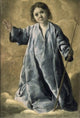 The Christ Child Poster Print by Francisco de Zurbarán showcasing divine beauty and intricate details.