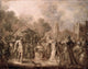 David's Triumph 1658 Oil Painting by Adriaen van de Venne - Artwork Poster Print