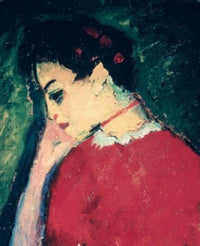 Portrait Of A Woman Oil Painting by Alexej von Jawlensky
