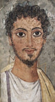 Mummy Portrait of a Man Egyptian Art Poster Print