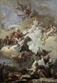 Apotheosis of Aeneas oil sketch poster print by Giovanni Battista Tiepolo