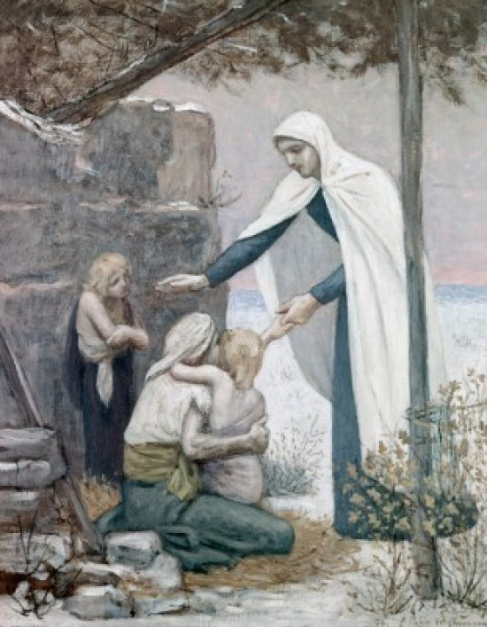 Charity art print by Pierre Puvis de Chavannes from Washington University Art Gallery