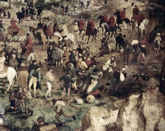 The Procession to Calvary (Detail) by Pieter Bruegel the Elder Poster Print