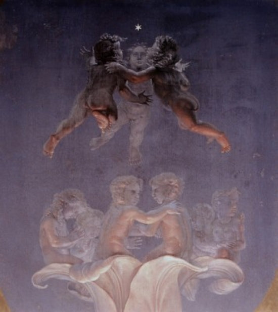 Morning/Angel Detail Fine Art Print by Philipp Otto Runge, showcasing ethereal beauty.
