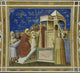 Presentation of the Virgin in the Temple Fresco by Giotto di Bondone, vibrant art print.