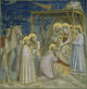 Adoration of the Magi fresco by Giotto di Bondone, vibrant colors poster print.