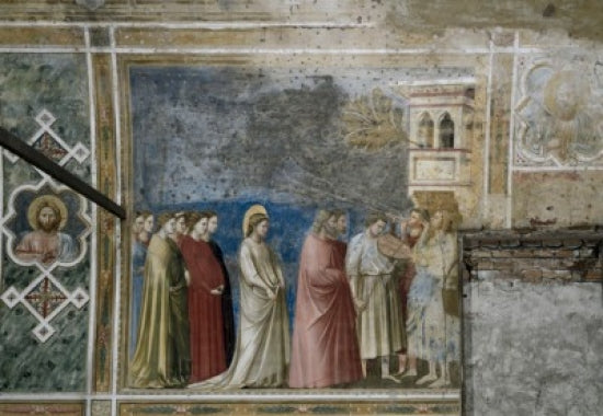 The Virgin's Wedding Procession poster print by Giotto di Bondone.