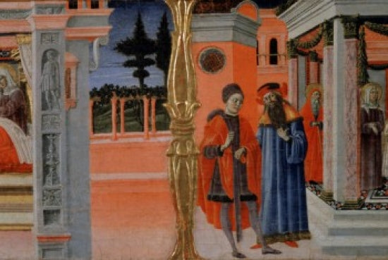 Stories of the Virgin - Predella Detail Poster Print by Benvenuto di Giovanni