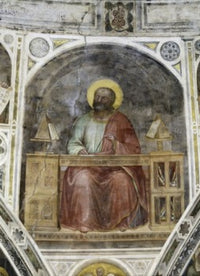 Saint Matthew Fresco Print by Giusto di Giovanni, Italian Renaissance artwork