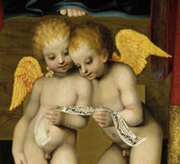 Stories of the Virgin (Predella Detail) Poster Print by Benvenuto di Giovanni