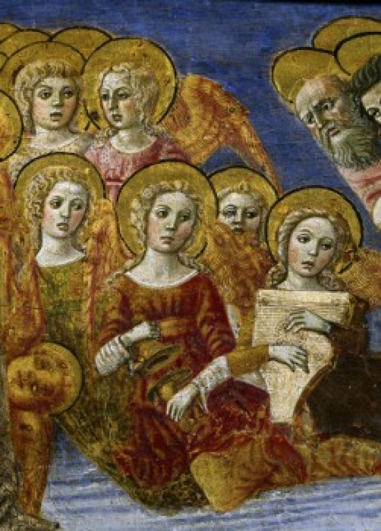 The Ascension (Predella Detail) Poster Print by Benvenuto di Giovanni