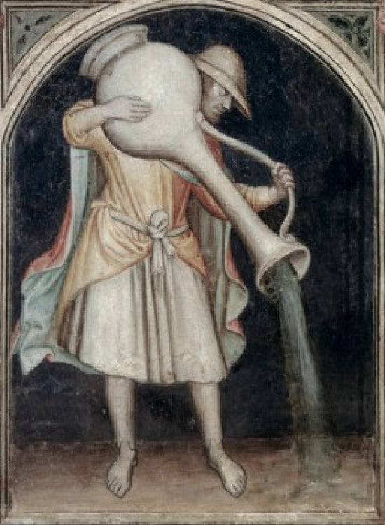 Aquarius Astrology fresco poster print from Palazzo della Ragione, Padua, Italy
