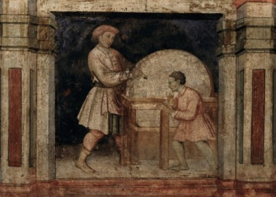 Grinder Fresco Print from Palazzo della Ragione, Padua, Italy