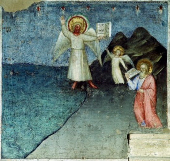 The Seventh Angel with an Open Book fresco by Giusto di Giovanni Menabuoi - Poster Print