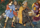 Detail from Adoration of the Shepherds Fresco by Bernardino di Betto Poster Print