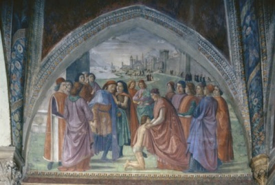 Life of Saint Francis: Renunciation of Worldly Goods Poster Print by Domenico Ghirlandaio