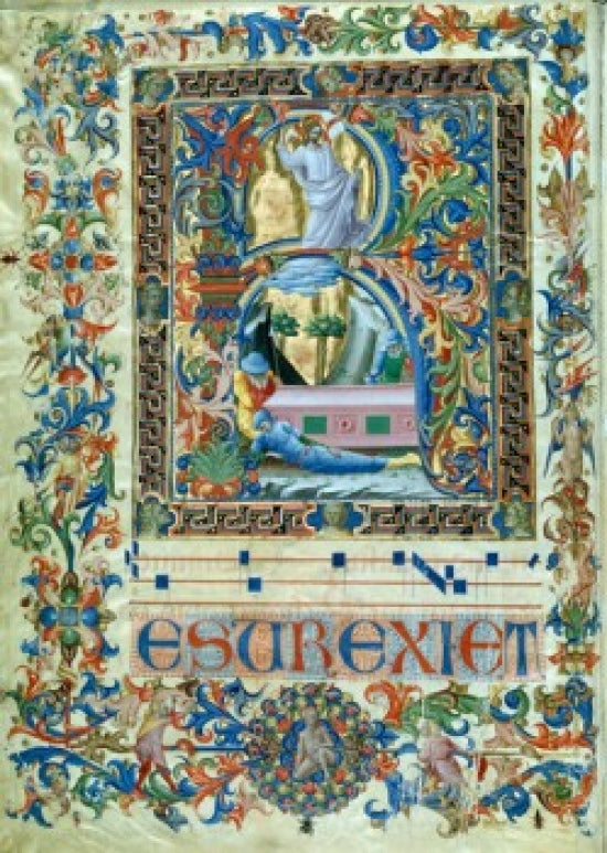 Resurrection poster print by Lorenzo Monaco from Biblioteca Laurenziana, Florence.