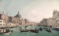 Grand Canal, Venice Poster Print by Canaletto showcasing vibrant canals and architecture.