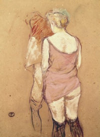 Rue de Moulins: The Medical Inspection Art Print by Henri de Toulouse-Lautrec