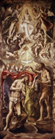 Baptism of Christ fine art print by El Greco, oil on canvas.