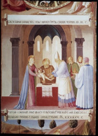 Circumcision fresco print by Fra Angelico, 1438-1445, Museo di San Marco, Florence, Italy.