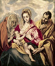 Holy Family Madonna Feeding Christ Fine Art Print by El Greco