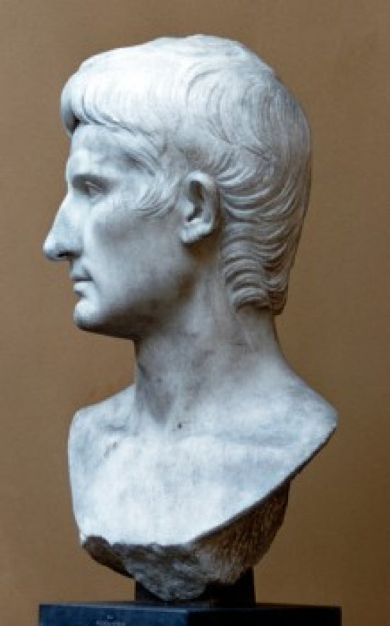Augustus Sculpture Poster Print showcasing Roman art.