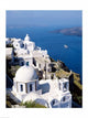Santorini, Thira poster print showcasing the beauty of the Cyclades Islands in Greece.