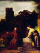 Christ and the Woman of Samaria Poster Print by Rembrandt van Rijn