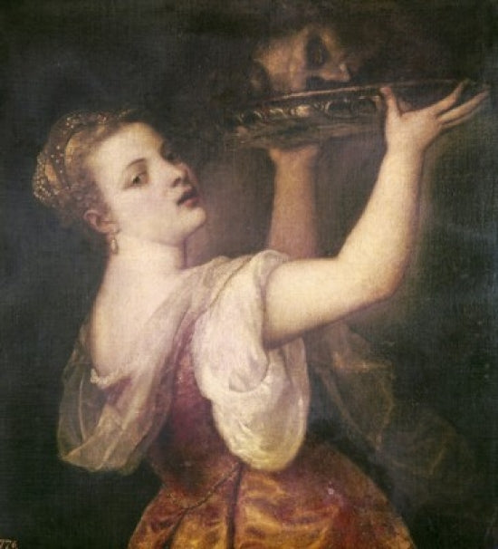 Salome with the Head of John the Baptist Poster Print by Titian
