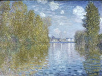 Autumn in Argenteuil Art Print by Claude Monet showcasing vibrant fall colors