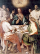 Supper at Emmaus poster print by Jacopo Pontormo showcasing vibrant Renaissance art.