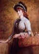 Sweet Emma Moreland Poster Print by John Everett Millais, Victorian art